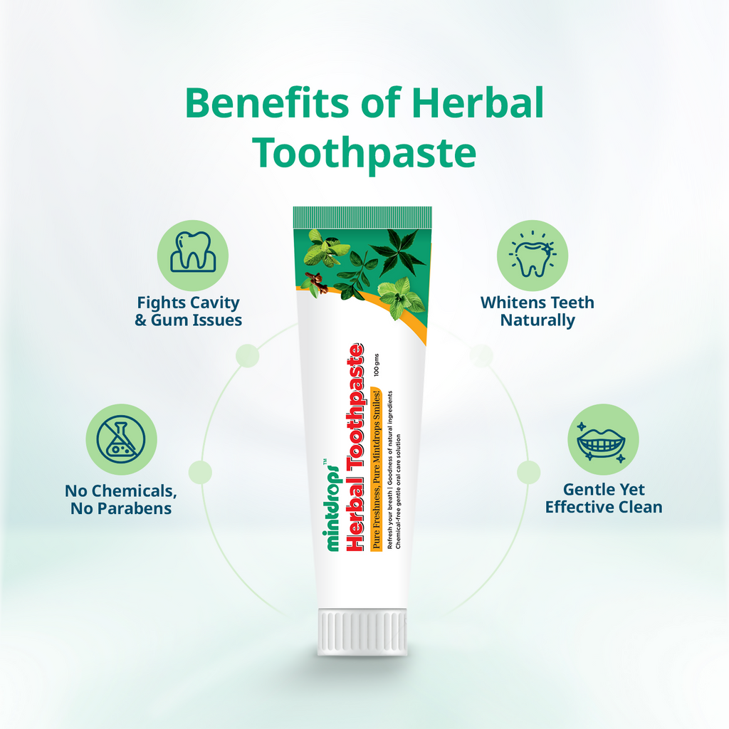 Mintdrops Herbal Toothpaste | Grocsy