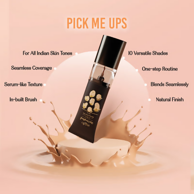 LoveChild By Masaba Gupta Skip Everything Blurring Serum Skin Tint - Tough Toffee | Grocsy