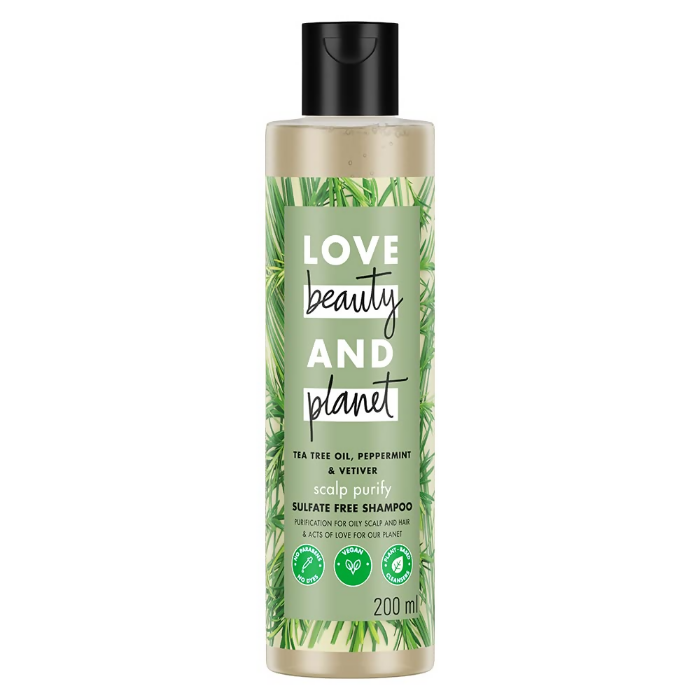 Love Beauty And Planet Tea Tree, Peppermint & Vetiver Shampoo | Grocsy