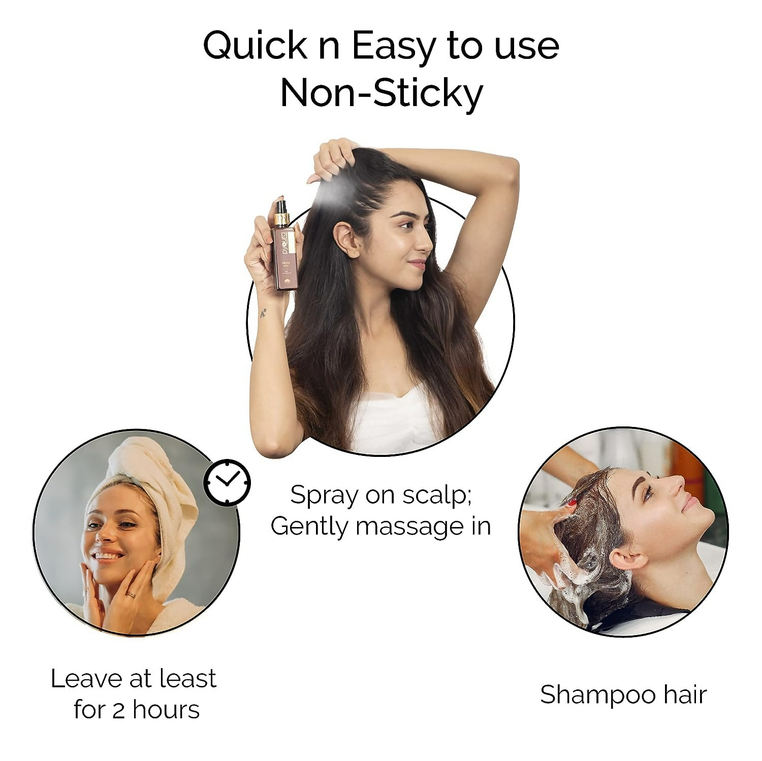 Pyoura Bhringraj Non-Oily Hair Spray Serum Mist | Grocsy