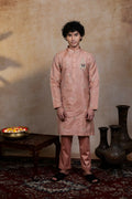 Semi Pattu Copper Balaji Ratna Pattu Set By Hilo Design | Grocsy