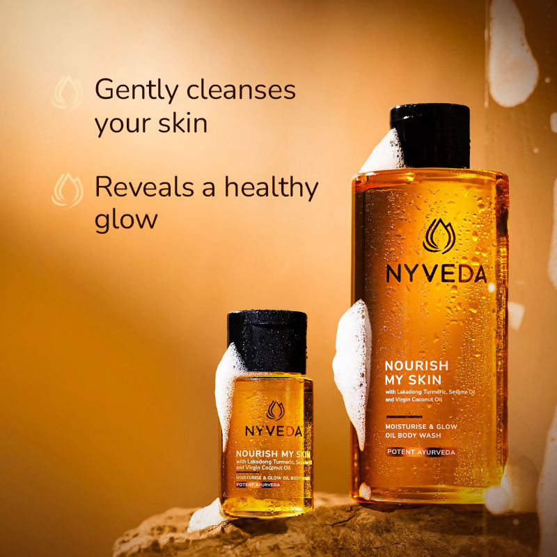 Nyveda Oil Body Wash Nourish My Skin Moisturise & Glow | Grocsy