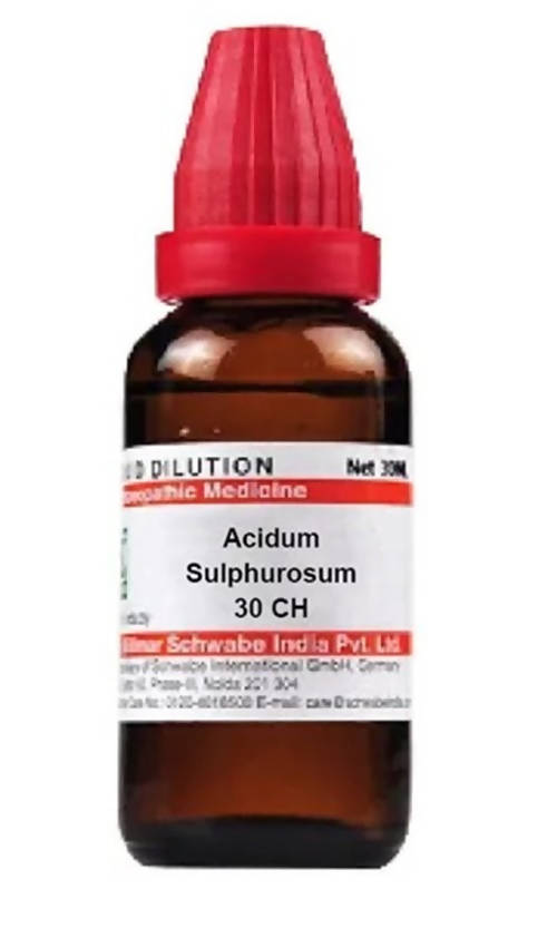 Dr. Willmar Schwabe India Acidum Sulphurosum Dilution | Grocsy