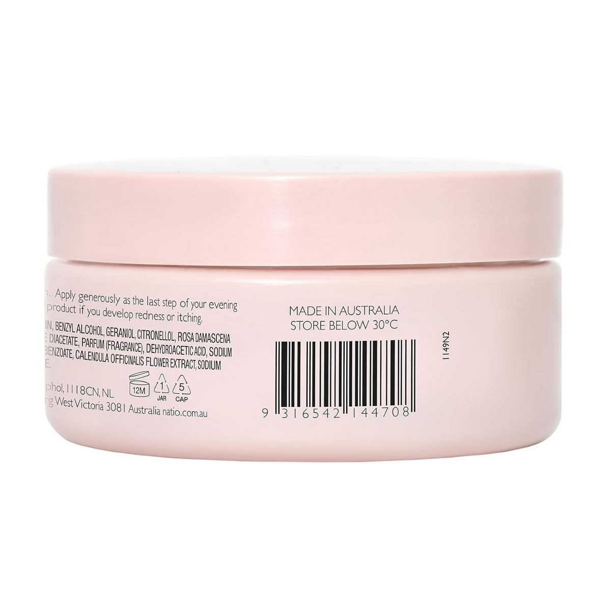 Natio Rosewater Hydration Moisture Gel Sleeping Mask | Grocsy