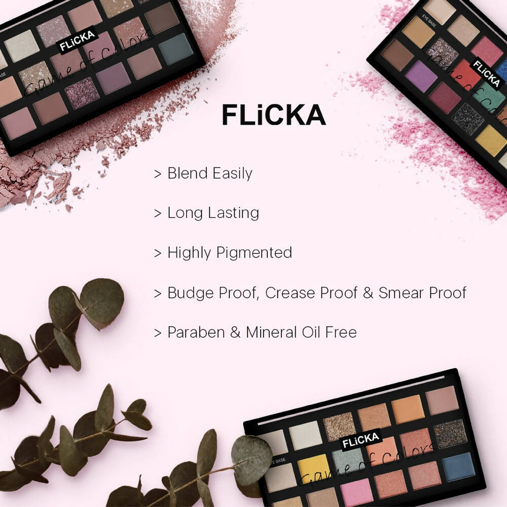 Flicka Game Of Colors Eyeshadow Palette - On The Beach | Grocsy