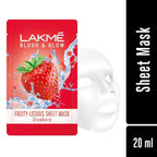 Lakme Blush And Glow Strawberry Sheet Mask | Grocsy