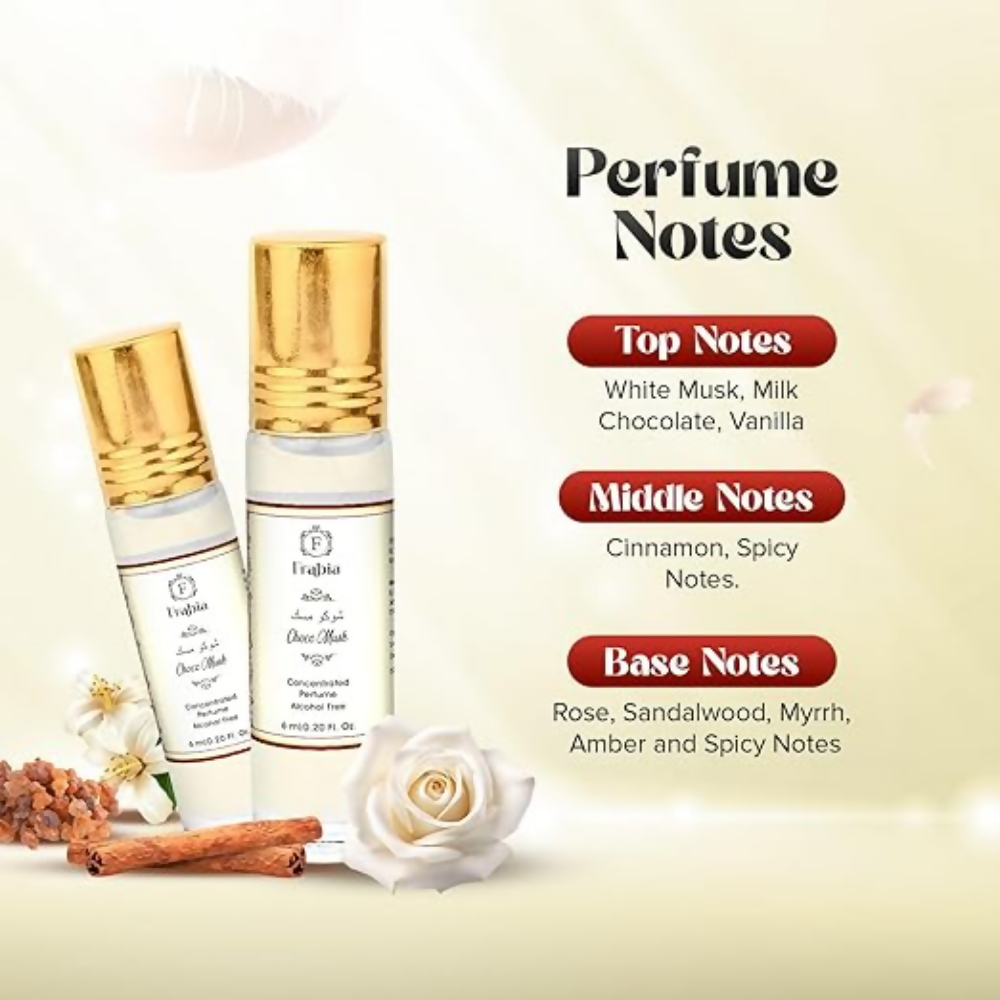 Frabia Choco Musk Long Lasting Roll On Perfume for Men and Women | Grocsy