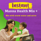 Manna Foods Instant Health Mix Multigrain Cereal + Fruits With Banana, Dates & Honey | Grocsy
