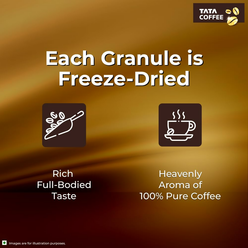 Tata Coffee Gold Original Instant & Pure Coffee Jar | Grocsy