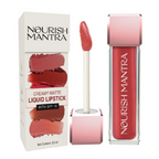 Nourish Mantra Liquid Lipstick Creamy Matte with SPF / Water Proof, Smudge Proof Shade- Khilkhilata Coral | Grocsy