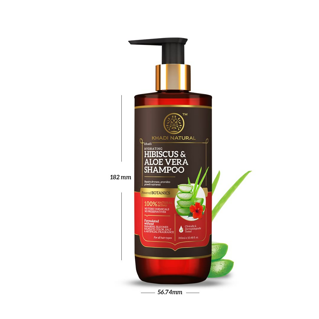 Khadi Natural Hibiscus & Aloevera Shampoo | Grocsy