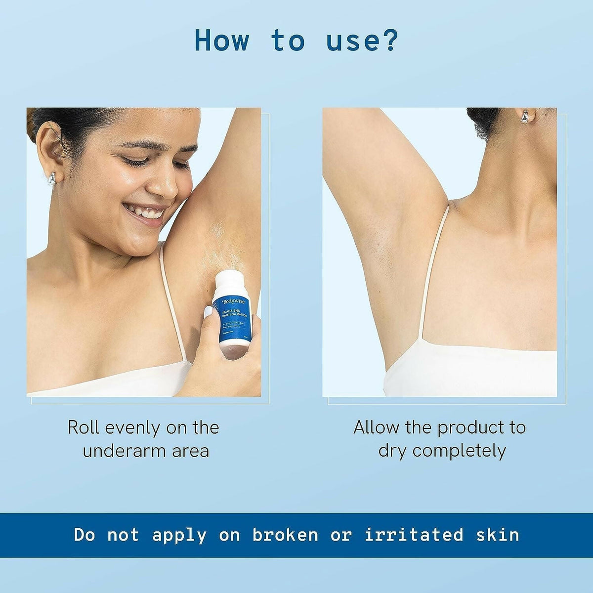BeBodywise 4% AHA BHA Underarm Roll On For Reduce Pigmentation - Flora Fragrance | Grocsy