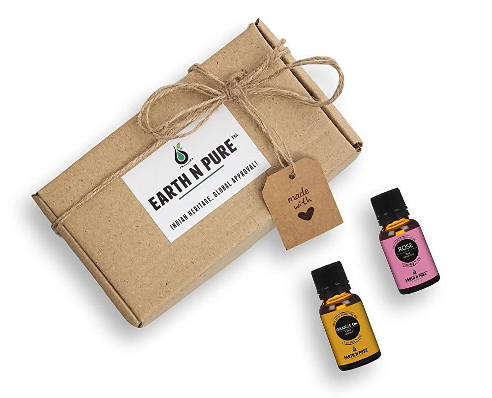 Earth N Pure Rose & Orange Essential Oils | Grocsy