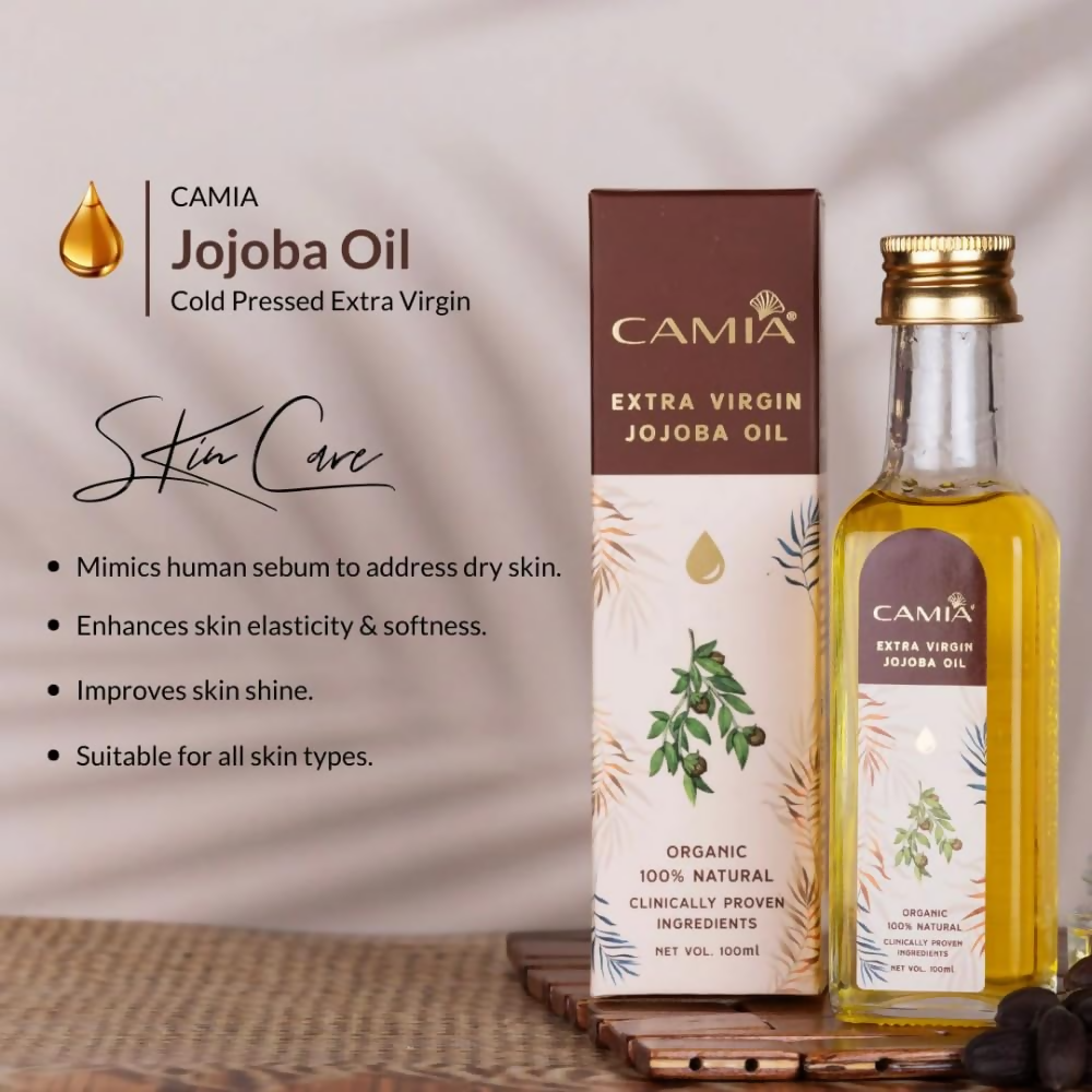Camia Organic Extra Virgin Cold Pressed Jojoba Oil | Grocsy