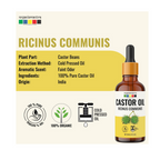 Organix Mantra Castor Body Oil for Hair, Eyebrows & Eyelashes Growth | Grocsy