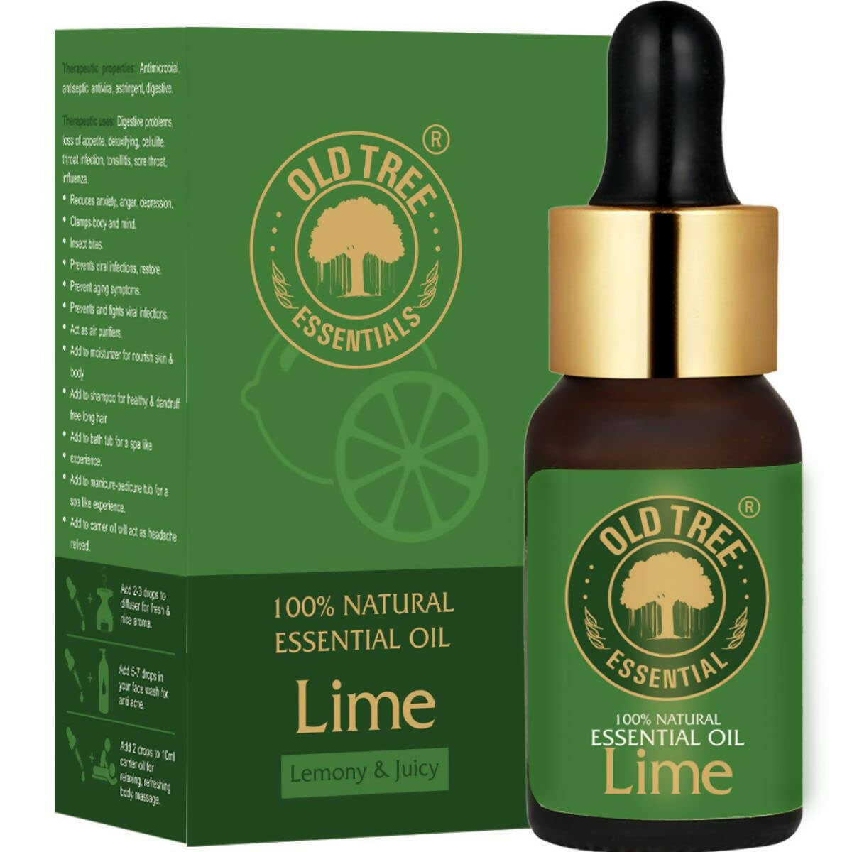 Old Tree 100% Pure Lime Essential Oil | Grocsy