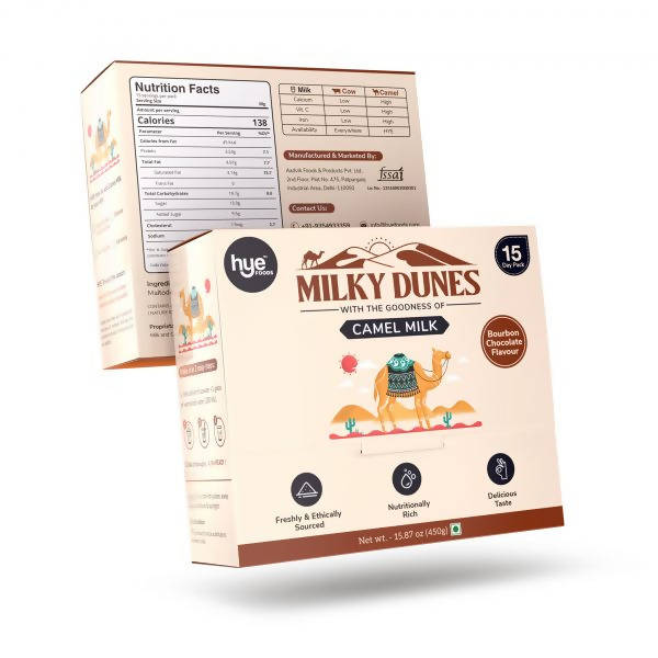 hye Foods Milky Dunes With The Goodness Of Camel Milk-Bourbon Chocolate Flavour | Grocsy