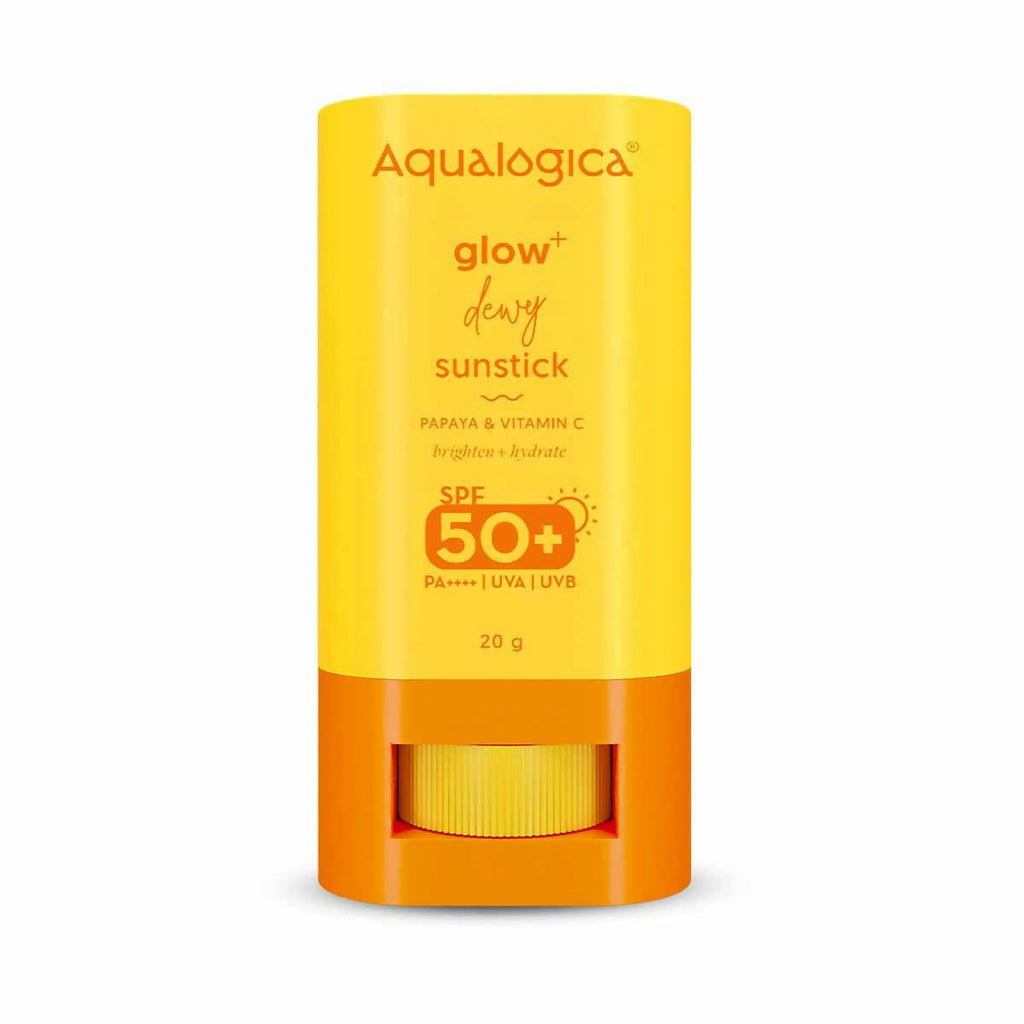 Aqualogica Glow+ Dewy Sunstick with SPF 50+ & PA++++ for Easy Reapplication & No White Cast | Grocsy