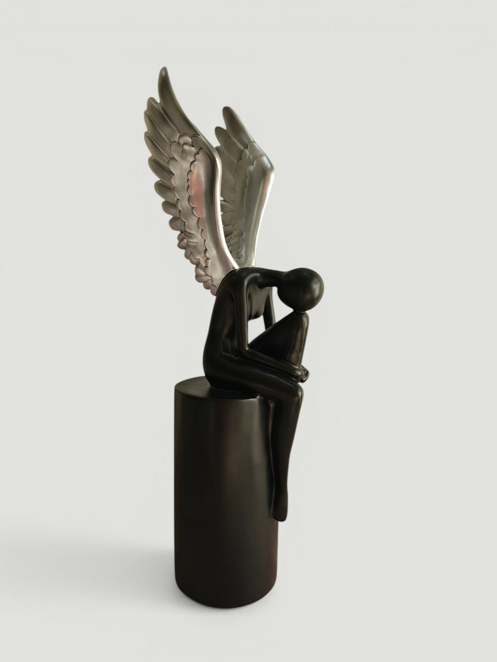 Sun Mun Decors Black & Silver Lady with Wings | Grocsy