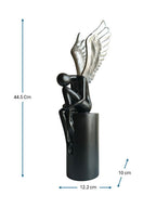 Sun Mun Decors Black & Silver Lady with Wings | Grocsy