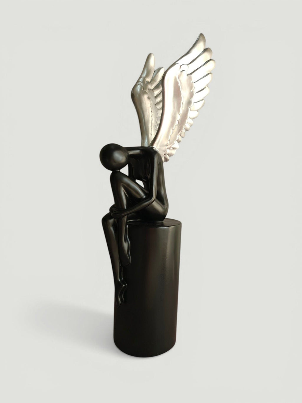 Sun Mun Decors Black & Silver Lady with Wings | Grocsy