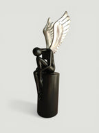 Sun Mun Decors Black & Silver Lady with Wings | Grocsy
