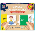 Webby Action Words 2 Pieces Learning Pack Jigsaw Puzzle For Kids | Grocsy