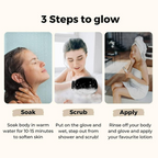 Ghar Soaps Exfoliating Glove For Body Scrub For Dead Skin | Grocsy