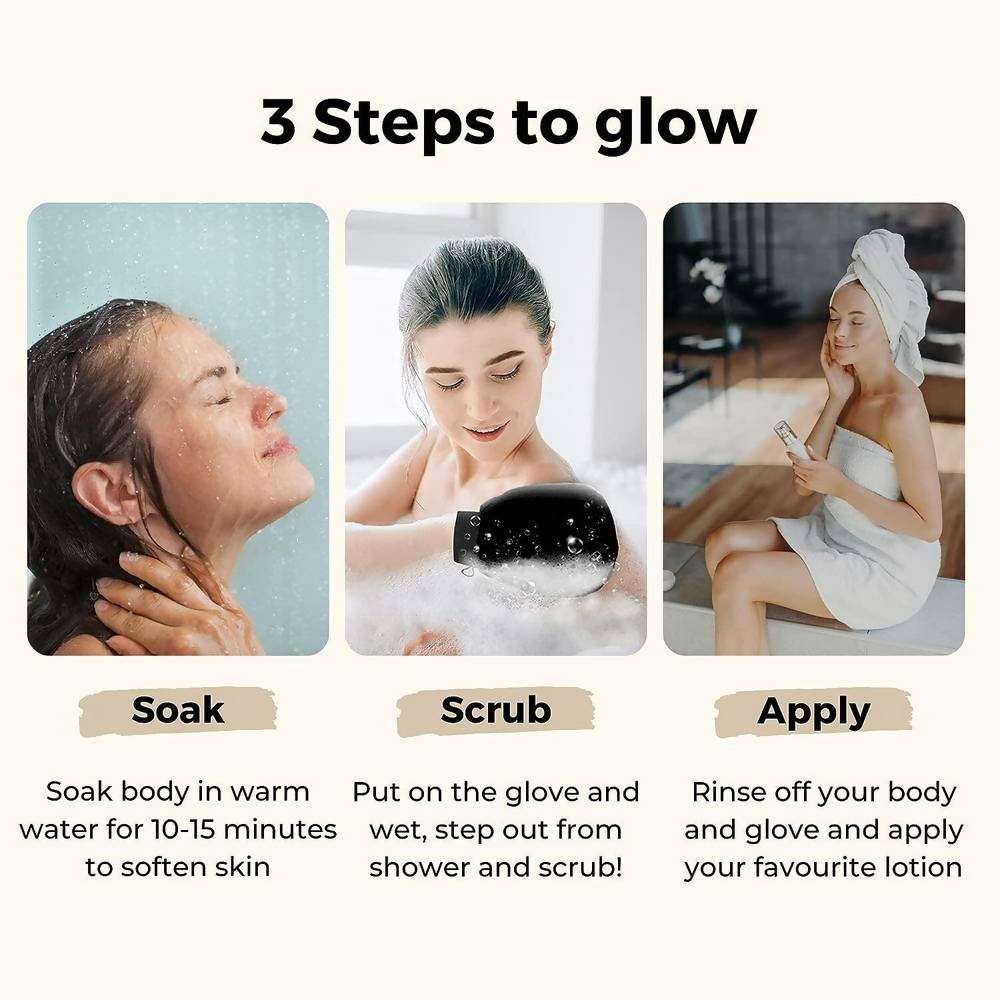 Ghar Soaps Exfoliating Glove For Body Scrub For Dead Skin | Grocsy