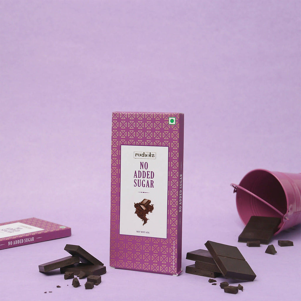 Dibha Ruchoks - No Added Sugar Chocolate Bar | Grocsy