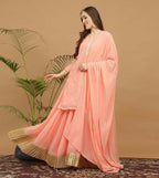Joban Fashion Lite Beige Georgette Lehenga Set | Grocsy