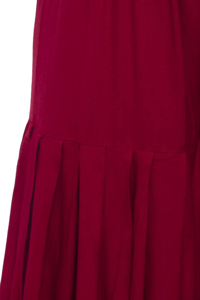 Mominos Fashion Reyon Cotton Maroon Palazzo | Grocsy