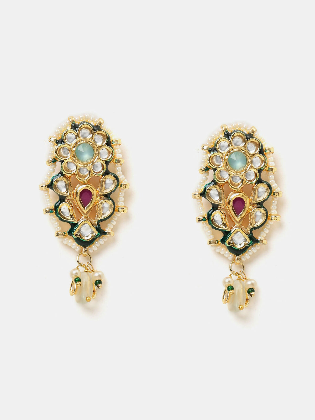 Ruby Raang Chand Earrings | Grocsy