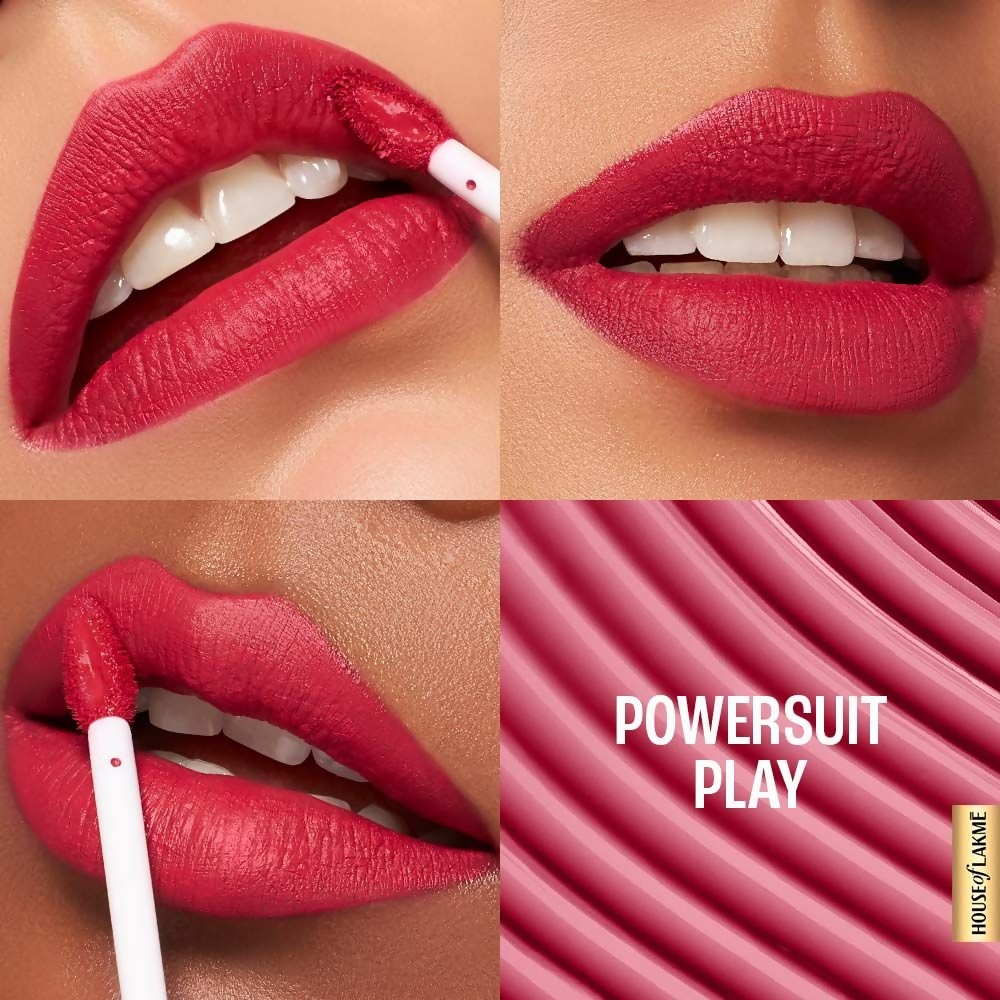 Lakme 9to5 Hya Matte Liquid Lipstick + Hyaluronic Acid - Powersuit Pink | Grocsy