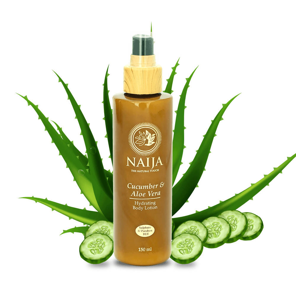Naija Cucumber and Aloe Vera Hydrating Body Lotion | Grocsy