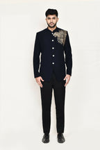 Joban Fashion Blue Colored Terry Rayon Fabric Prince Coat With Pant | Grocsy