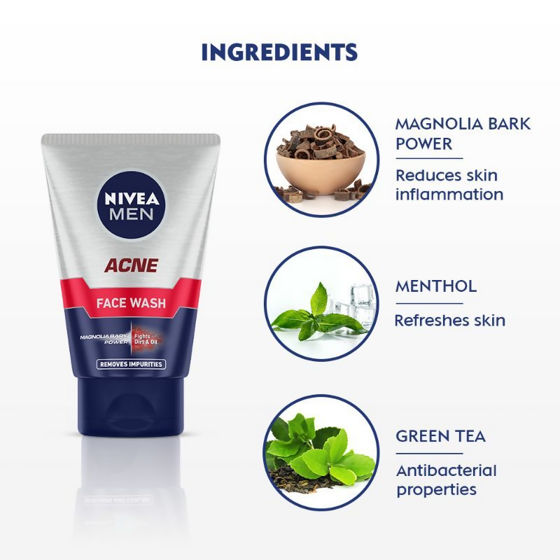 Nivea Men Acne Face Wash | Grocsy