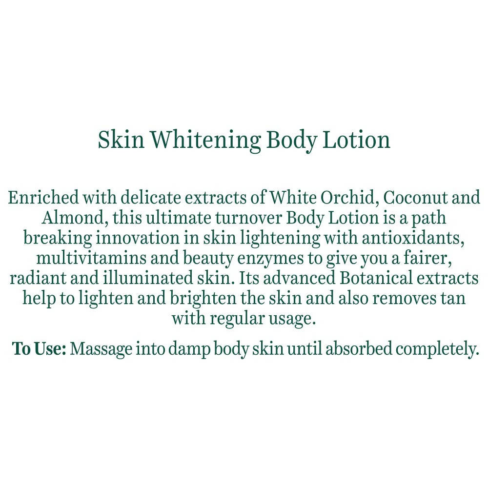 Biotique Advanced Ayurveda Bio White Orchid Skin Whitening Body Lotion | Grocsy