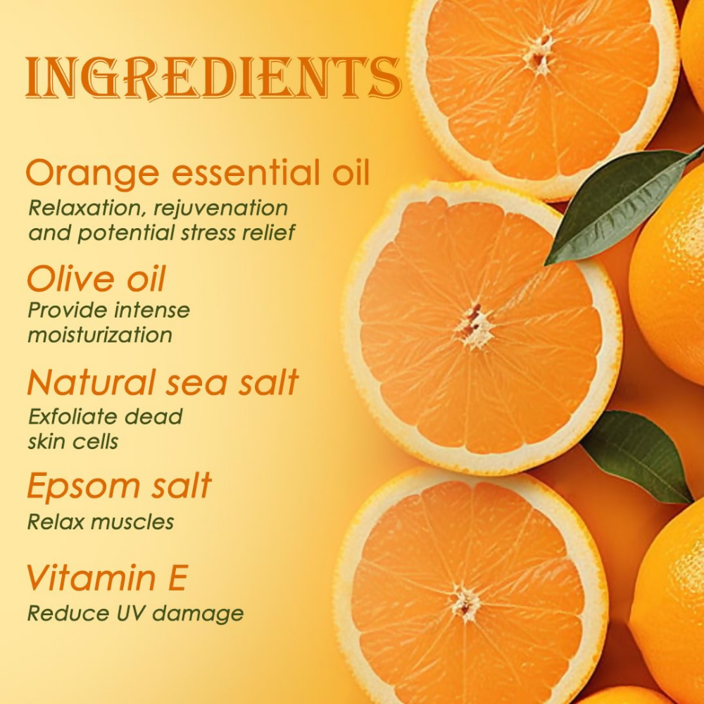 VedicAyurveda Orange Bath Salt | Grocsy