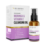 Dr. Sheth's Moringa & Vitamin C Face Cleansing Oil For Deep Pore Cleansing, Removes Makeup & Impurities, Hydrates | Grocsy