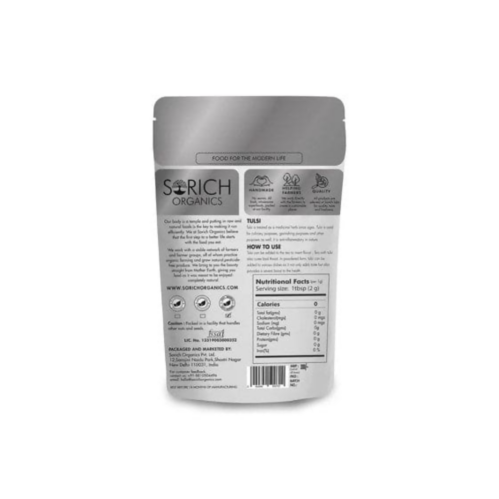 Sorich Organics Tulsi Herbal Tea | Grocsy