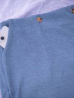 Diva Globe Blue Over Lap Skirt | Grocsy
