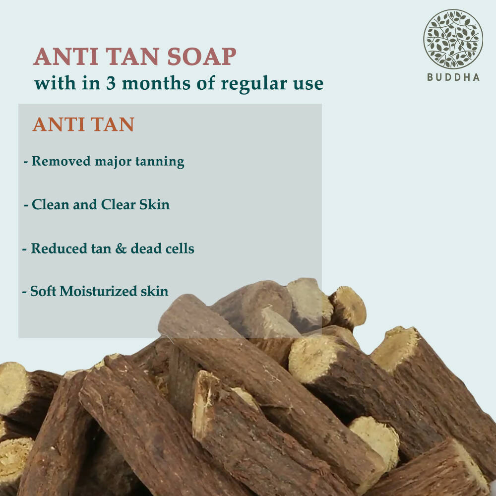 Buddha Natural Anti Tan Soap - Tan Removal, Dead Skin Removal, De Tan Naturally | Grocsy