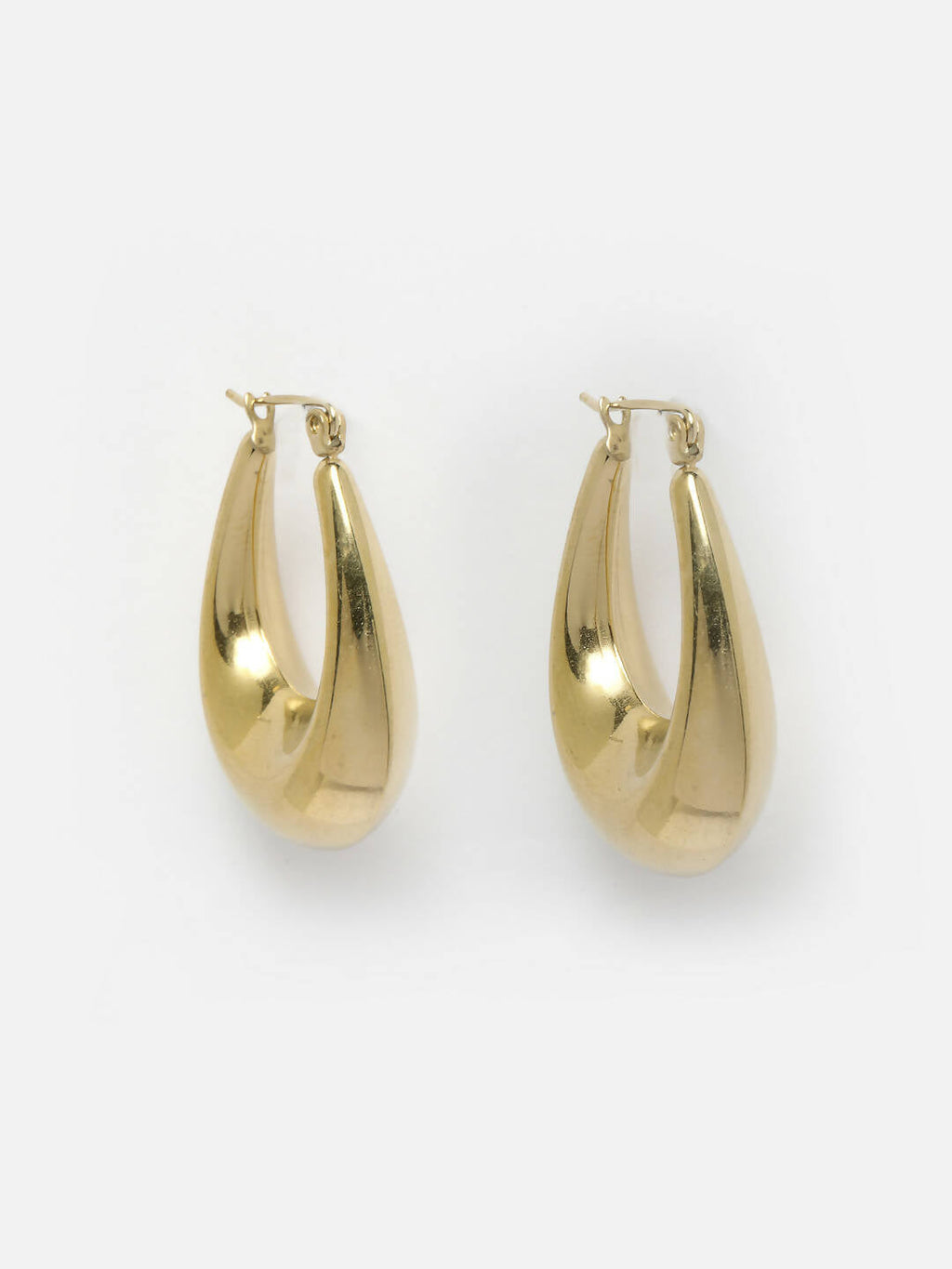 NVR Women Gold Circular Hoop Earrings | Grocsy
