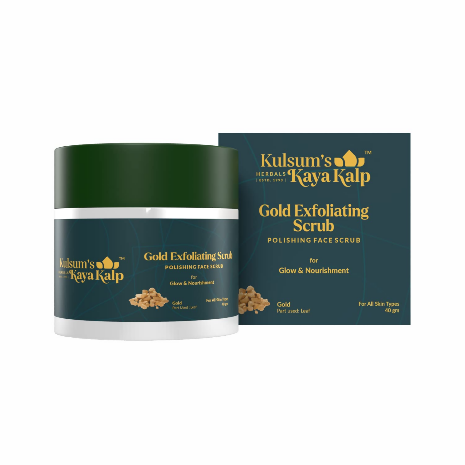 Kulsum's Kaya Kalp Gold Exfoliating Scrub For Glow & Nourishment | Grocsy