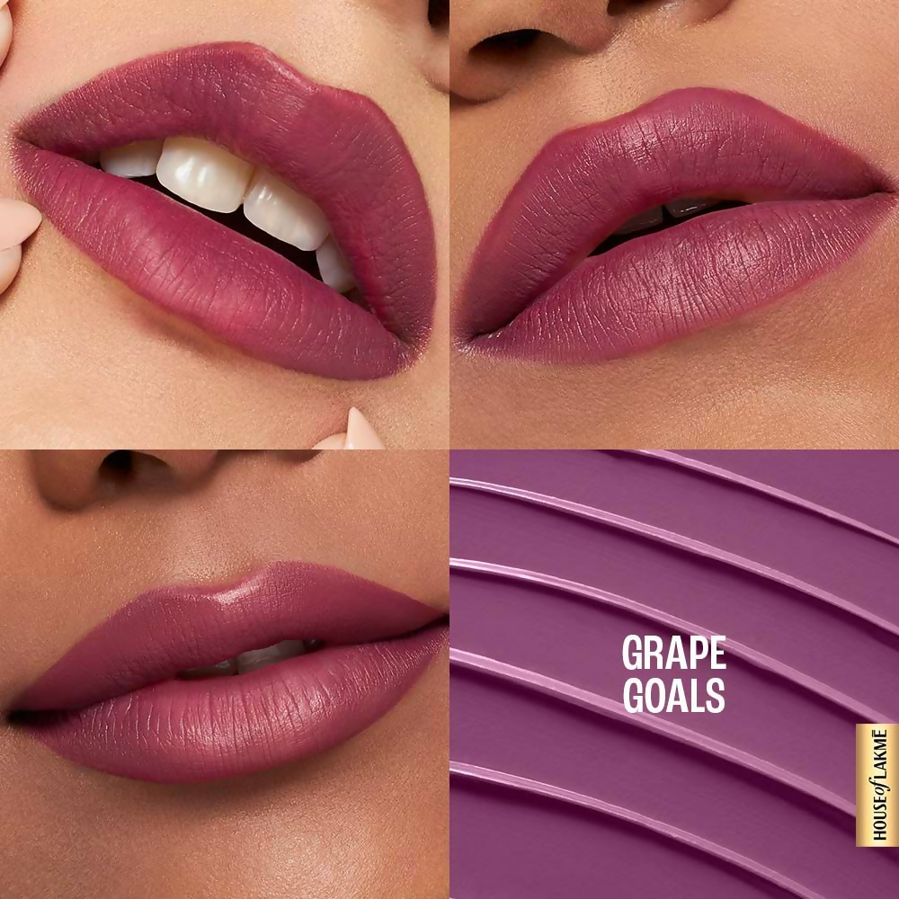 Lakme 9to5 Hya Matte Lipstick - Grape Goals | Grocsy