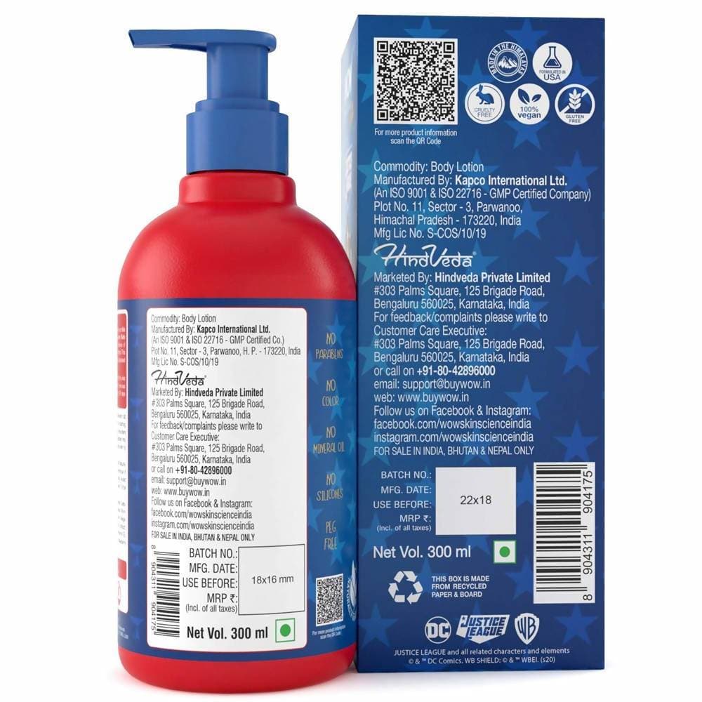 Wow Skin Science Kids Body Lotion - Golden Warrior Wonder Woman Edition | Grocsy