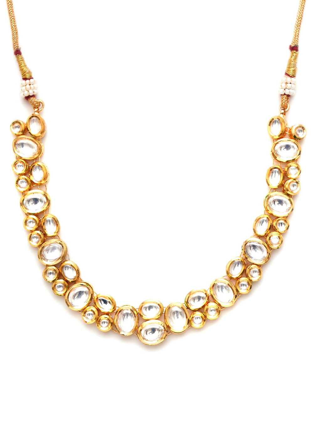 Kundan Neckpiece (Gold) - Ruby Raang | Grocsy