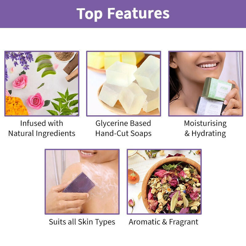 Nykaa Naturals Lavender & Basil Soothing Bathing Soap | Grocsy