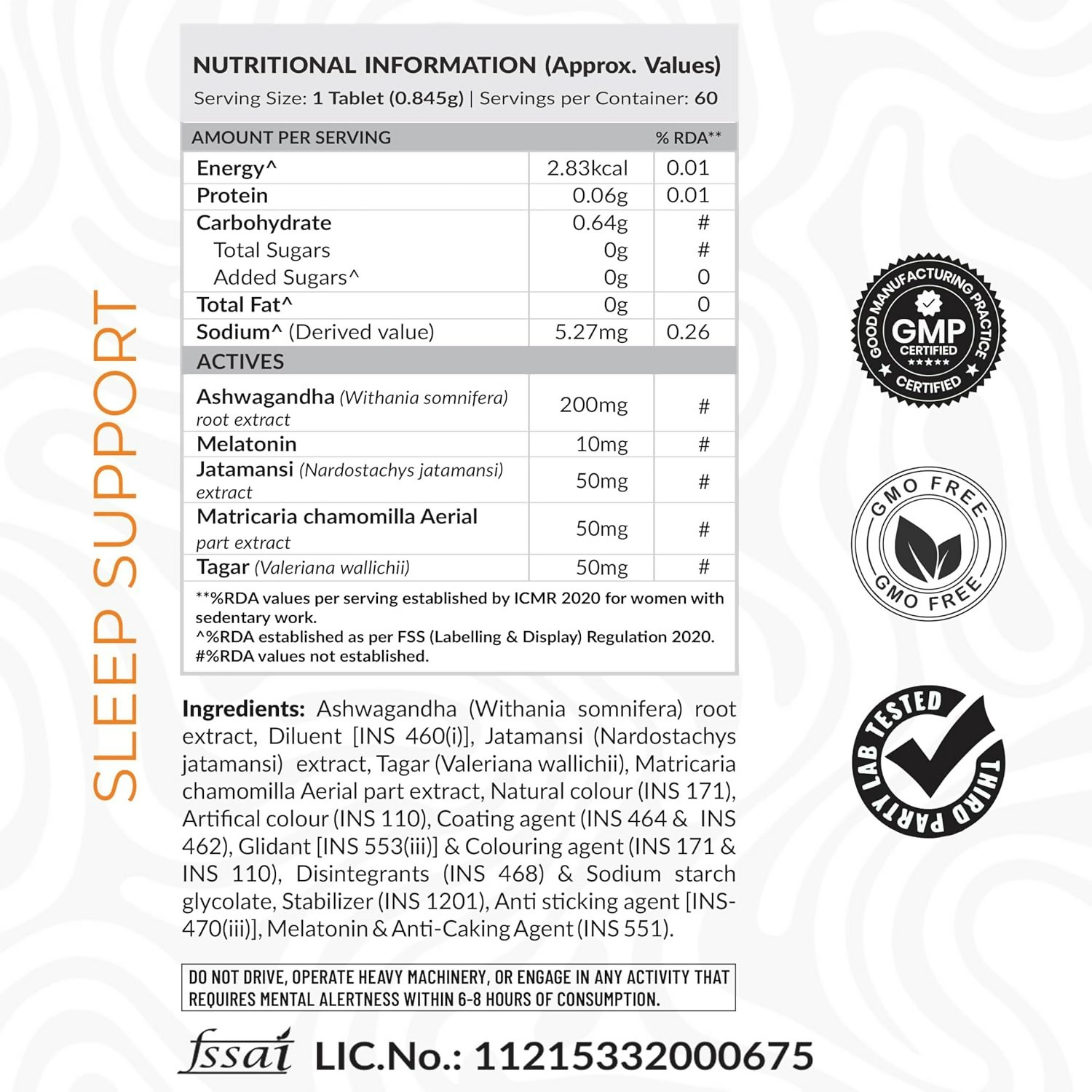 As-It-Is Atom Sleep Non-Addictive Sleep-Aid Veg Tablets | Grocsy